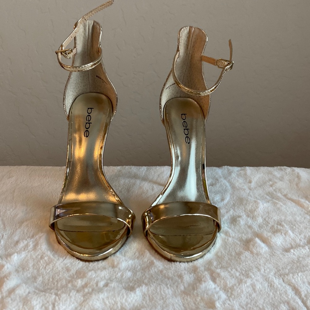 Bebe gold heels